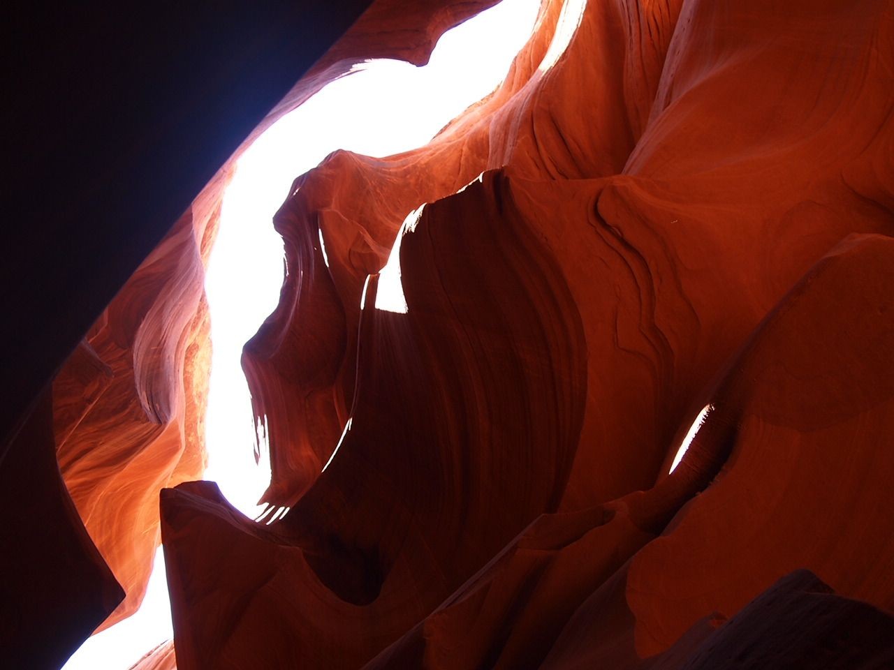 Photo of the figures in sand at Antelope Canyon Utah
